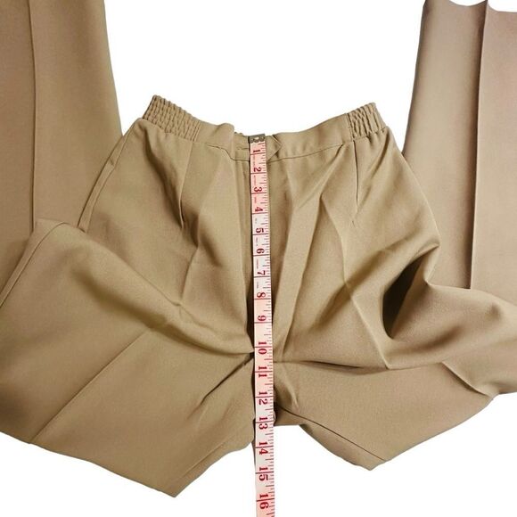 Vintage 70s E-Z Fit Beige Straight Leg High Waist Pants Size XS Short NWT - Picture 8 of 10